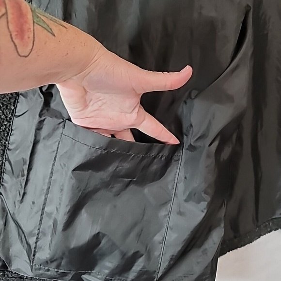 Vintage Anthony Richards Reversible Fleece Black Coat Overcoat Women’s 2XL - Picture 12 of 16